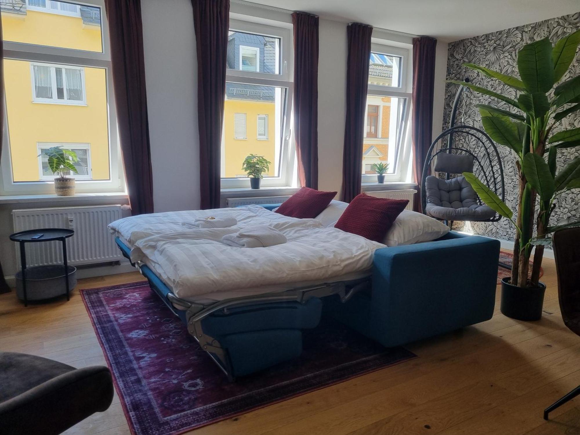 Maremar - Style-Loft Am Ferberturm - 2 Schlafzimmer - Luxus Boxspringbett - Arbeitsplaetze - Highspeed Wlan ゲーラ エクステリア 写真